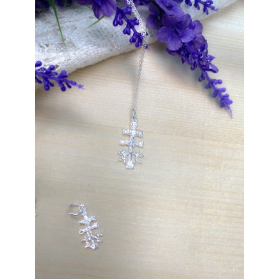 Sterling silver 925 large Caravaca Cross 11 x 22mm