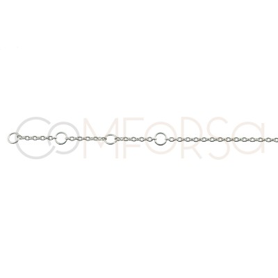 Engraving + Sterling silver 925 choker with 5 customisable stars 40cm + 5cm (extender)