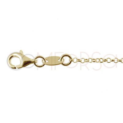 Gold-plated sterling silver 925 Love bracelet 17cm + 3cm (extender)