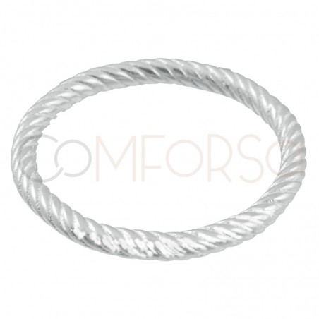 Sterling Silver 925 Corrugated Ring