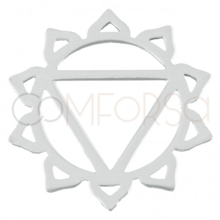 Sterling silver 925 3rd chakra Manipura connector