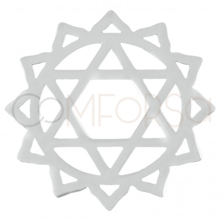 Sterling silver 925 4th chakra Anahata connector