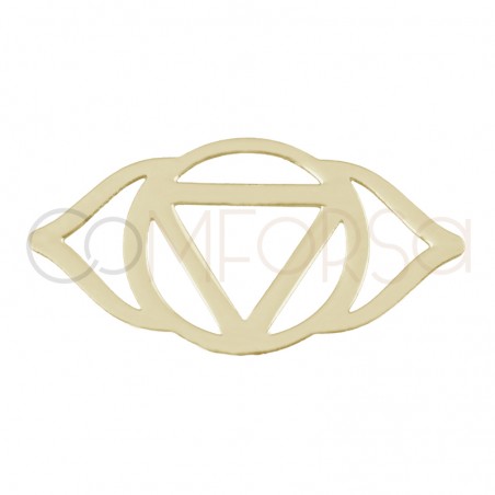 Gold-plated sterling silver 925 6th chakra Ajna connector