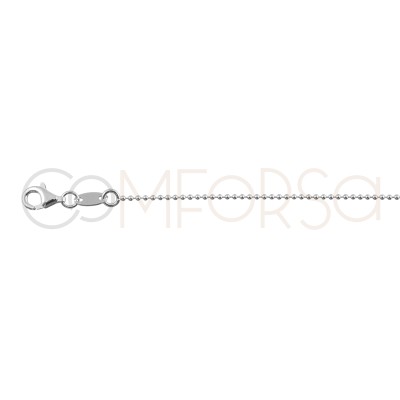 Sterling silver 925 combined anklet with central jump ring 21.5cm + 4.5cm