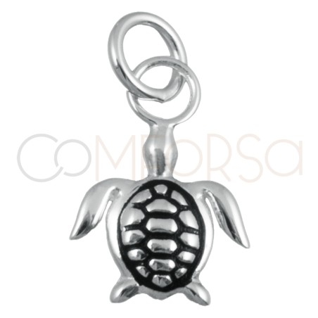 Sterling silver 925 turtle pendant 8x8mm