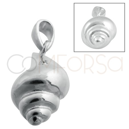 Sterling silver 925 conch pendant 10x16mm