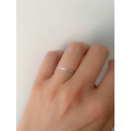 Sterling silver 925 plain wedding ring 1.3mm
