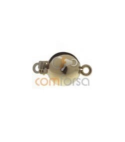 18kt Yellow gold smooth round clasp 8 mm