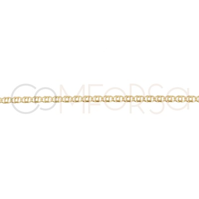 Gold-plated sterling silver 925 occhio anklet 21+4cm