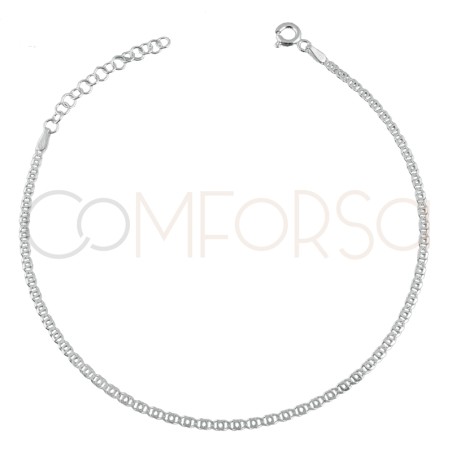Sterling silver 925 occhio anklet 21+4cm