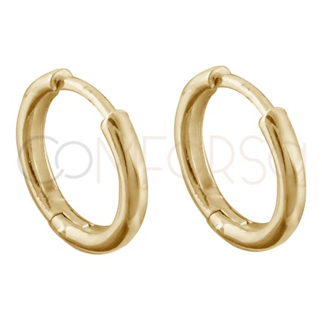 Sterling silver 925 hoop earrings 13mm