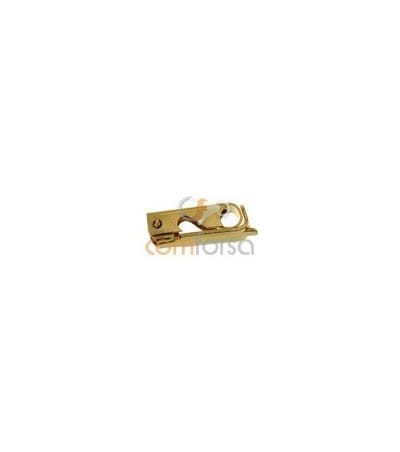 18kt Yellow gold fold over clasp 11 x 3.5 mm