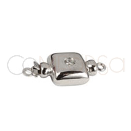 18kt 750ml white gold clasp with zirconia 9mm