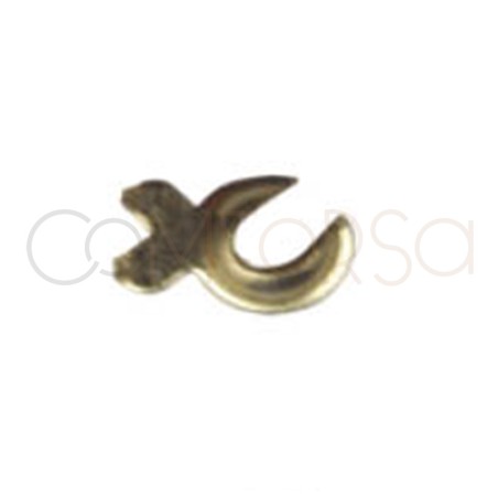 18kt 750ml yellow gold pin clasp for bronze