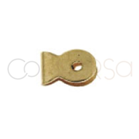 18kt 750ml yellow gold clasp 3 x 4 mm