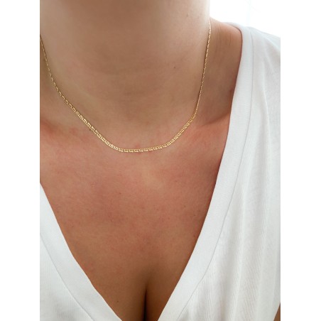 Gold-plated sterling silver 925 occhio chain 40cm