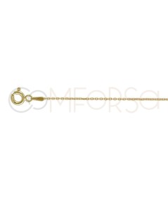 Gold-plated sterling silver 925 cable chain 40cm