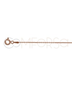 Rose gold-plated sterling silver 925 cable chain 40cm