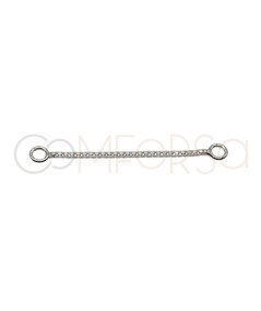 Sterling silver 925 Chain 2 jump rings 30 mm