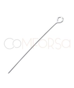 Sterling silver 925 reinforced pin needle 50 mm