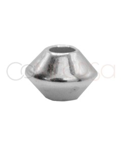 Sterling silver 925 Saucer bead 5 mm