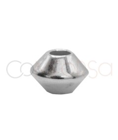 Sterling silver 925 Saucer bead 3 mm