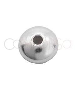 Sterling silver 925 round disc bead connector 3 mm (1 mm)
