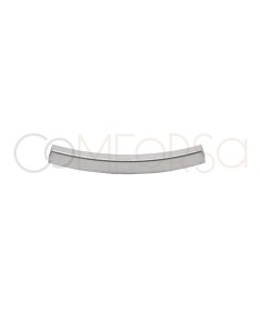 Sterling silver 925 Bent squared tube2 mm (outside diameter) x 20 mm (length)