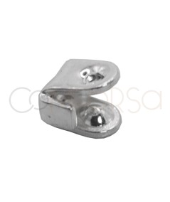 Sterling silver 925 reinforced joint clasp 4 x 6 mm