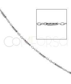 Sterling silver 925 loose cable chain & tube chain 2 x 1.5mm (grams)