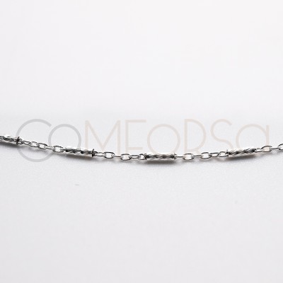 Sterling silver 925 loose cable chain & tube chain 2 x 1.5mm (grams)