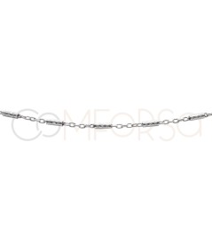 Sterling silver 925 loose cable chain & tube chain 2 x 1.5mm (grams)