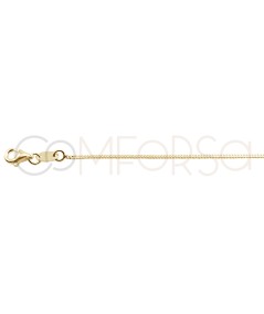 Gold-plated sterling silver 925 combined choker with central jump ring 40cm + 6cm