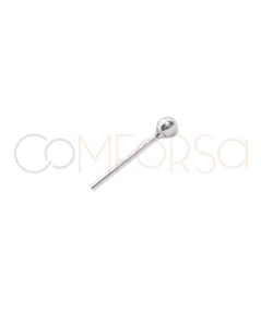 Sterling silver 925 Pin with ball end 6 mm