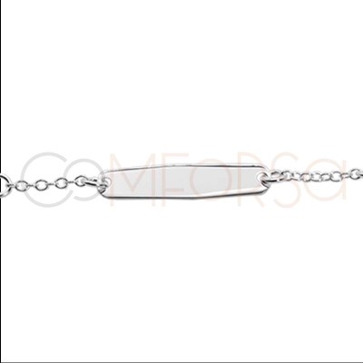 Children´s identity bracelet  13 + 2 cm sterling silver 925