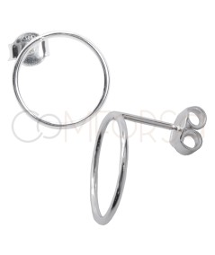 Sterling silver 925 circular earring 15mm