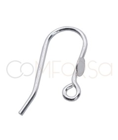 Sterling silver 925 hook with plain disc & handle 5mm