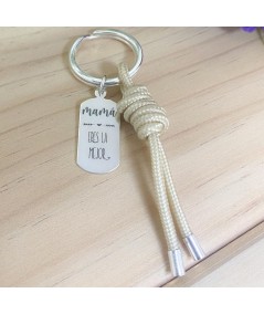 Sterling silver 925 “Mum you are the best” key ring