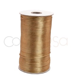 Gold coloured satin cord  2mm