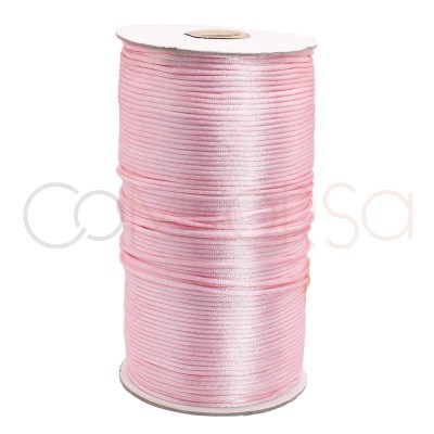 Pink satin cord 2mm