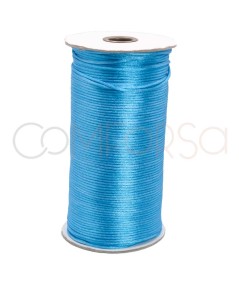 Turquoise satin cord 2mm