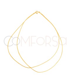 Golden japanese double silk choker 40 cm