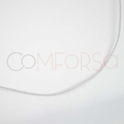 Sterling silver 925 japanese silk choker with lock 40cm