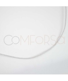 Sterling silver 925 japanese silk choker with lock 40cm