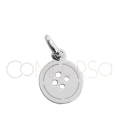 Sterling silver 925 mini button pendant 5.8mm