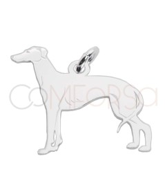 Engraving + Sterling silver 925 Greyhound pendant 25 x 30mm