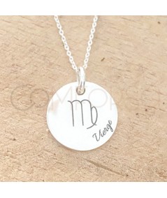 Sterling silver 925 pendant with customisable horoscopes