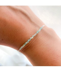 Sterling silver 925 bracelet with Amazonite stones