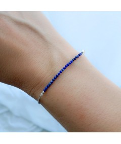 Sterling silver 925 bracelet with Lapis lazuli stones