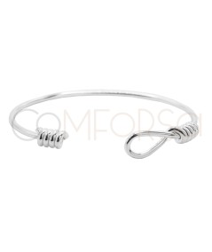 Sterling silver 925 Lariat knot bracelet